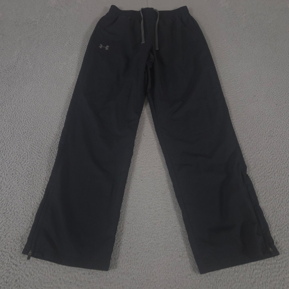 Under Armour Pants Mens Medium Black Woven Vital Workout Mesh Lined Straight Leg